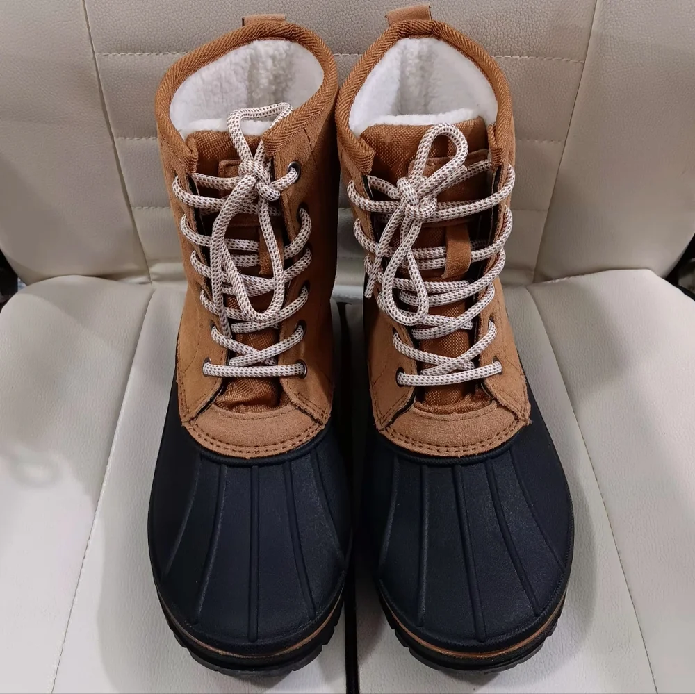 Serra Women's Sz 7 Cow Suede Leather Dark Brown Tan Black Boots